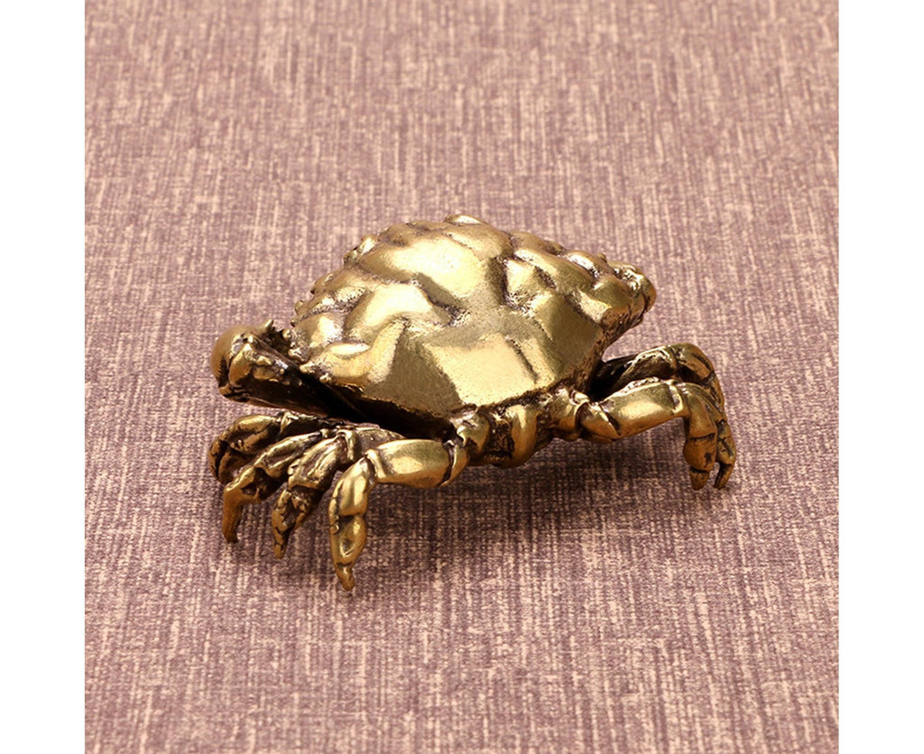 Brass Crab Statue for Gift-Brass Color