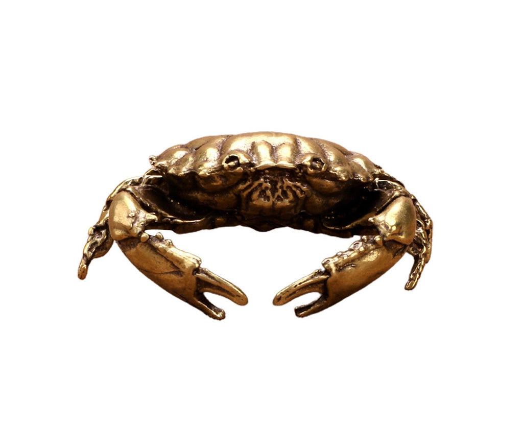 Brass Crab Statue for Gift-Brass Color