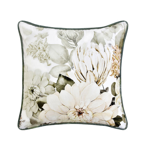 Bianca Giselle Square White Velvet Cushion