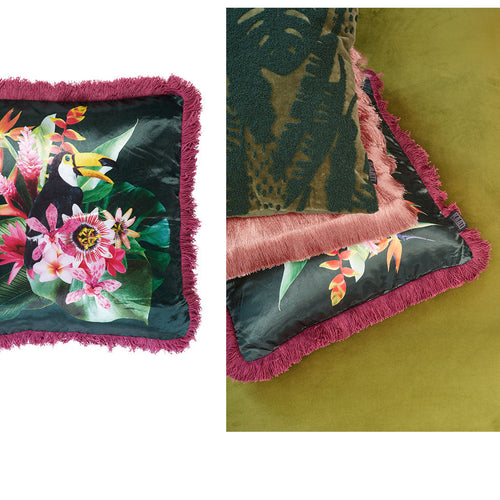 Bedding House Jungle Fever Pink Filled Cushion